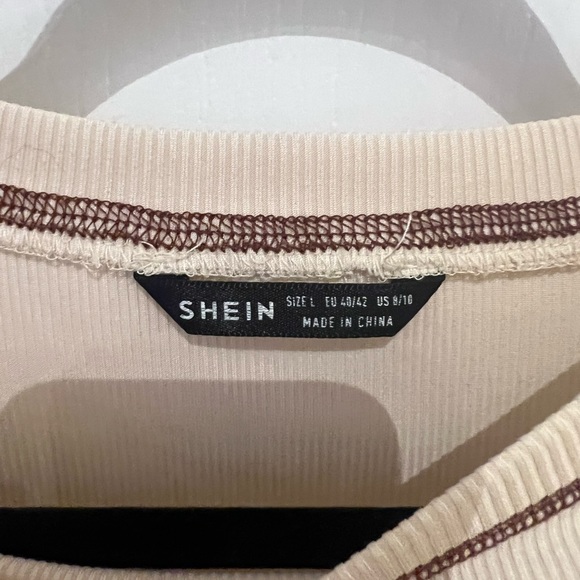 Angel Beige crop top Shein - Picture 2 of 3